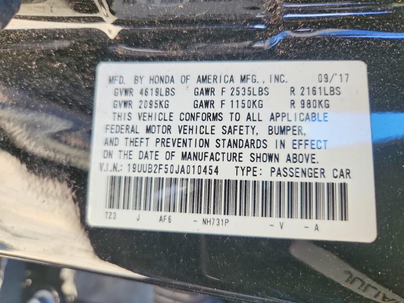 Aukcja sprzedaży 2018 Acura Tlx, vin: 19UUB2F50JA010454, numer aukcji: 53405356