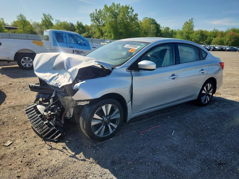53965666 :رقم المزاد ، 3N1AB7AP0KY317291 vin ، 2019 Nissan Sentra مزاد بيع