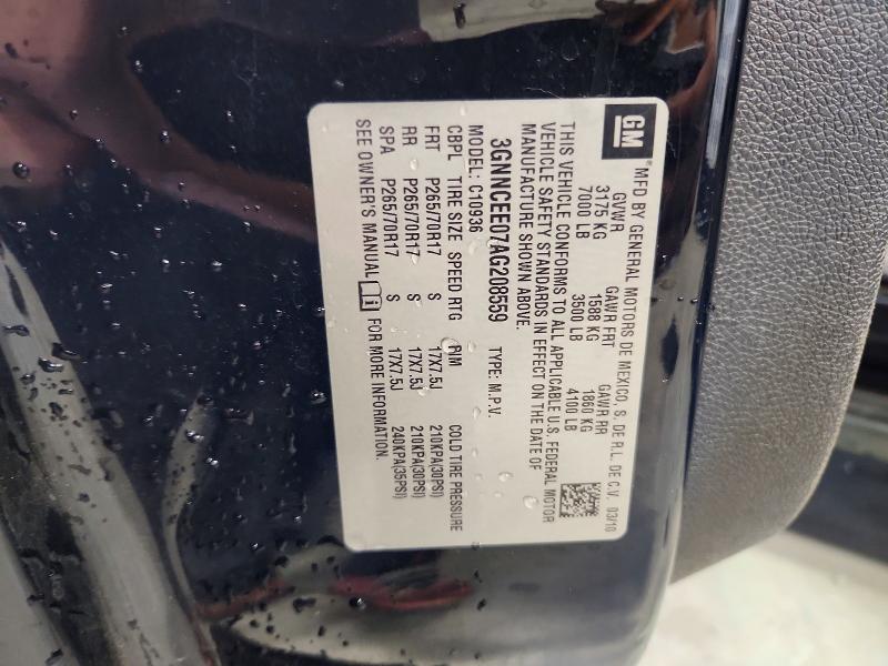 Продажа на аукционе авто 2010 Chevrolet Avalanche, vin: 3GNNCEE07AG208559, номер лота: 52183596