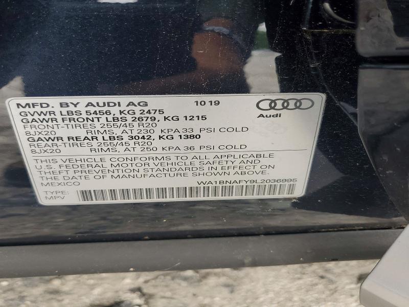 Aukcja sprzedaży 2020 Audi Q5, vin: WA1BNAFY9L2036995, numer aukcji: 52481106