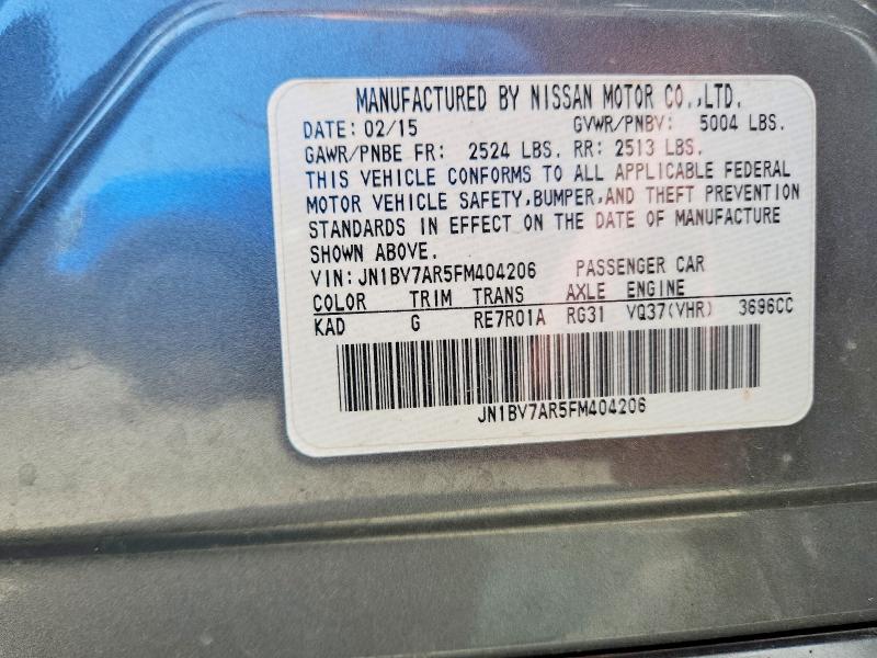 Продажа на аукционе авто 2015 Infiniti Q50, vin: JN1BV7AR5FM404206, номер лота: 54246796