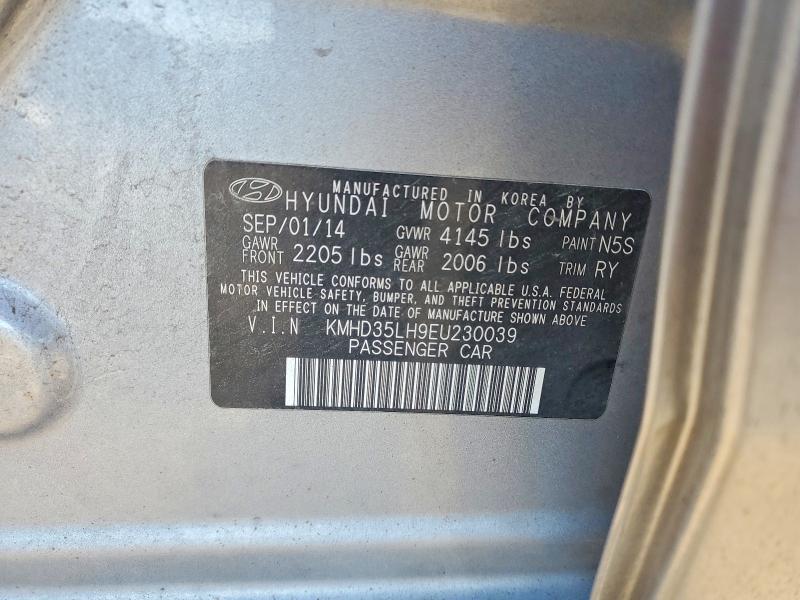 2014 Hyundai Elantra Gt მანქანა იყიდება აუქციონზე, vin: KMHD35LH9EU230039, აუქციონის ნომერი: 53984186