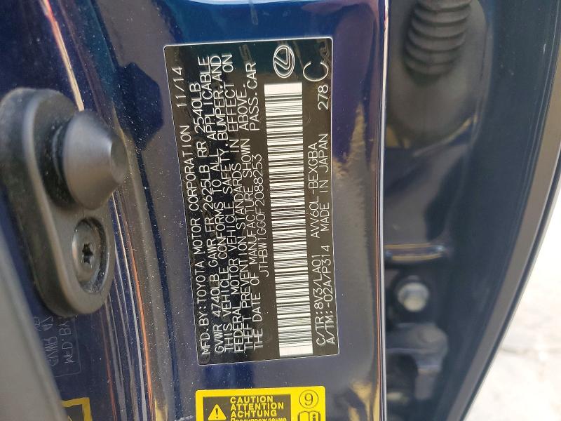 Aukcja sprzedaży 2015 Lexus Es, vin: JTHBW1GG0F2088253, numer aukcji: 55090316