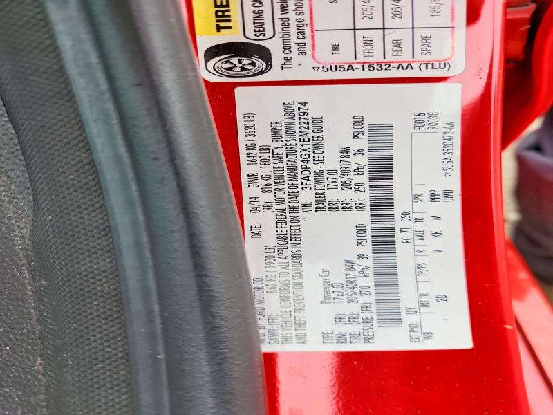 Aukcja sprzedaży 2014 Ford Fiesta, vin: 3FADP4GX1EM227974, numer aukcji: 54509406