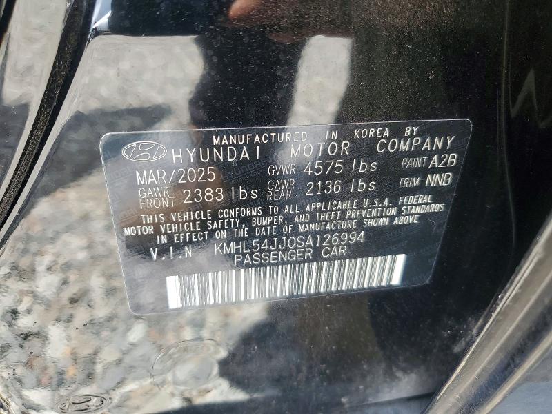 2025 Hyundai Sonata Hybrid მანქანა იყიდება აუქციონზე, vin: KMHL54JJ0SA126994, აუქციონის ნომერი: 55527976