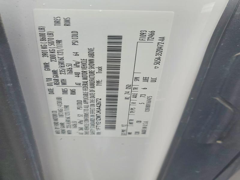 Продажа на аукционе авто 2018 Ford Transit, vin: 1FTYE1ZM7JKA42672, номер лота: 54817776