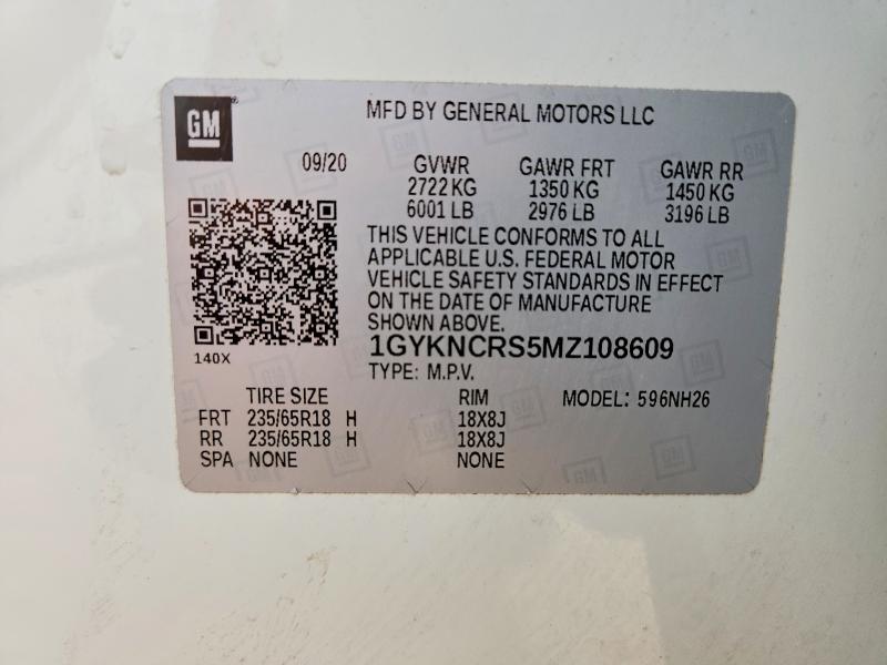 Продажа на аукционе авто 2021 Cadillac Xt5, vin: 1GYKNCRS5MZ108609, номер лота: 55707826