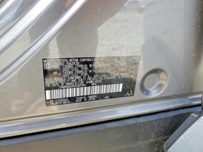 Продаж на аукціоні авто 2024 Subaru Solterra, vin: JTMABABA2RA080984, номер лоту: 52565506