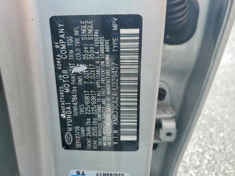 Продажа на аукционе авто 2017 Hyundai Tucson, vin: KM8J3CA24HU329457, номер лота: 54904926