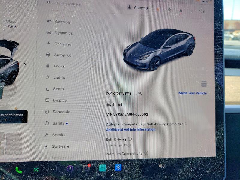 52101986 :رقم المزاد ، 5YJ3E1EA9PF655002 vin ، 2023 Tesla Model 3 مزاد بيع