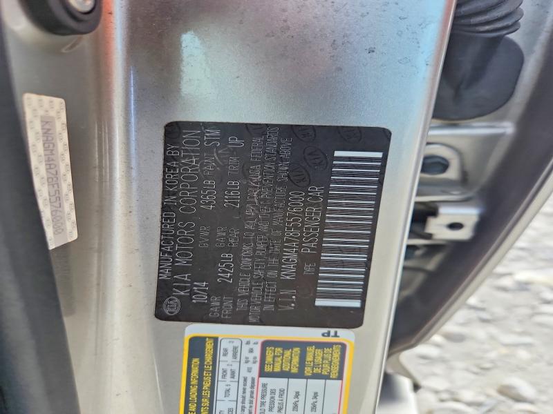 54061626 :رقم المزاد ، KNAGM4A78F5576000 vin ، 2015 Kia Optima مزاد بيع