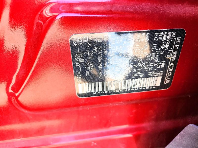 Продажа на аукционе авто 2021 Nissan Rogue, vin: JN8AT3BA7MW008042, номер лота: 52444306