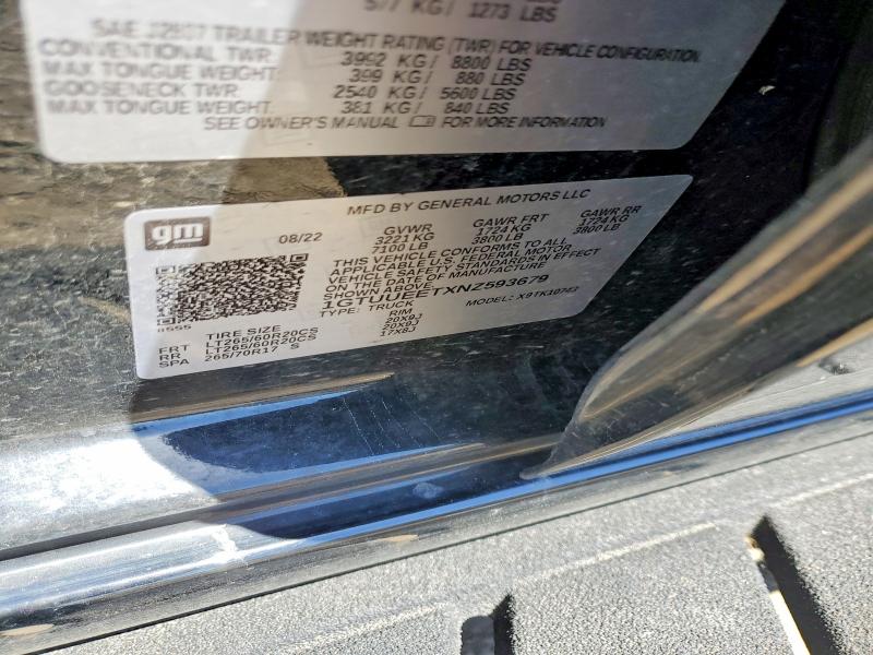 Продажа на аукционе авто 2022 Gmc Sierra, vin: 1GTUUEETXNZ593679, номер лота: 54234656