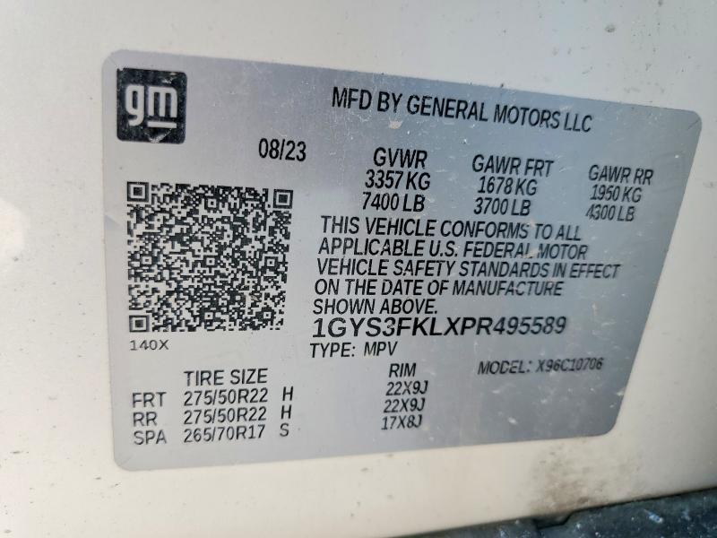 Продажа на аукционе авто 2023 Cadillac Escalade, vin: 1GYS3FKLXPR495589, номер лота: 48501306