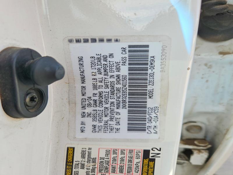 Auction sale of the 2005 Toyota Corolla, vin: 1NXBR32E85Z401560, lot number: 52921586