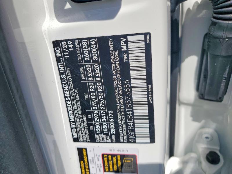 Продажа на аукционе авто 2026 Mercedes-benz Gle, vin: 4JGFB4EB4TB573686, номер лота: 52298686