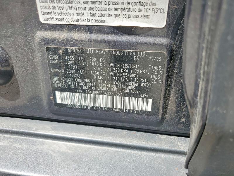 Продажа на аукционе авто 2010 Subaru Outback, vin: 4S4BRBCC9A3351257, номер лота: 54997996