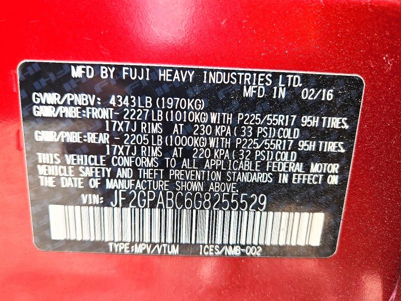 Продаж на аукціоні авто 2016 Subaru Crosstrek, vin: JF2GPABC6G8255529, номер лоту: 54840456