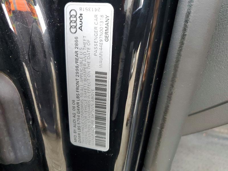 Aukcja sprzedaży 2007 Audi A8, vin: WAUMV44E97N001318, numer aukcji: 53294276