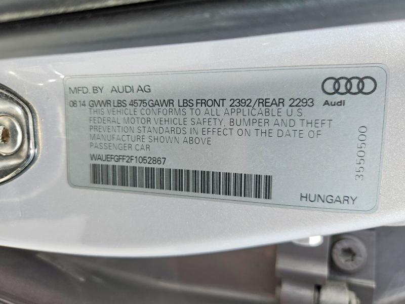 Продажа на аукционе авто 2015 Audi A3, vin: WAUEFGFF2F1052867, номер лота: 54857276