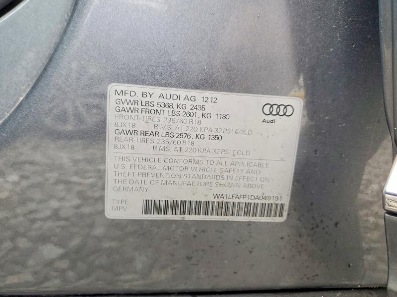 Aukcja sprzedaży 2013 Audi Q5, vin: WA1LFAFP1DA049191, numer aukcji: 53404946