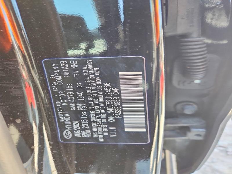 2025 Hyundai Elantra მანქანა იყიდება აუქციონზე, vin: KMHLN4DJ5SU124586, აუქციონის ნომერი: 53029046