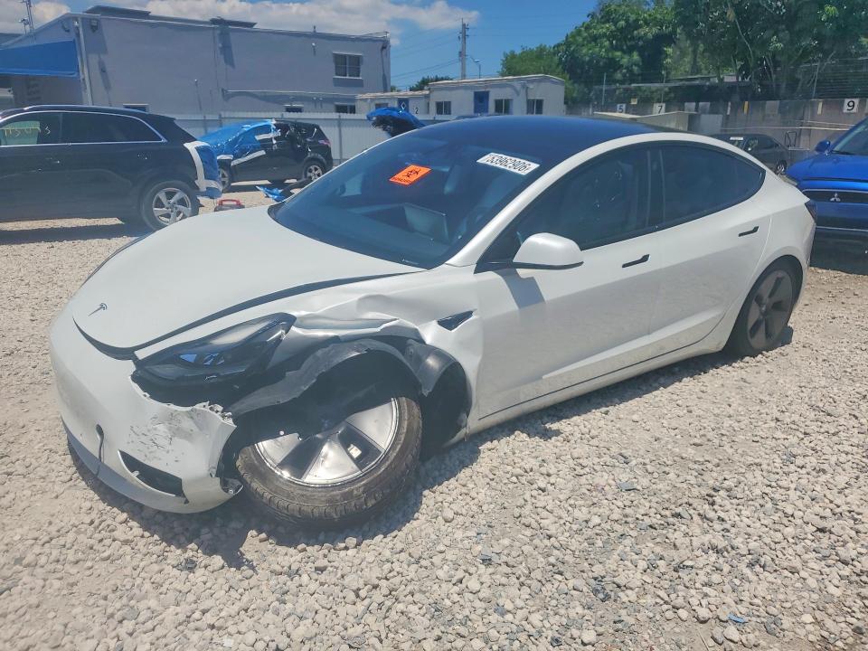 Продажа на аукционе авто 2022 Tesla Model 3, vin: 5YJ3E1EB4NF356488, номер лота: 53962906