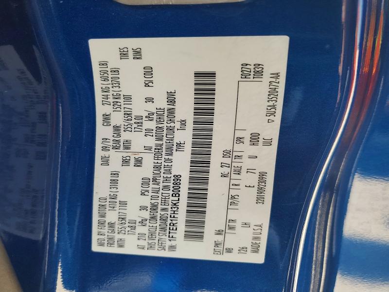 Aukcja sprzedaży 2019 Ford Ranger, vin: 1FTER1FH3KLB00898, numer aukcji: 53644366