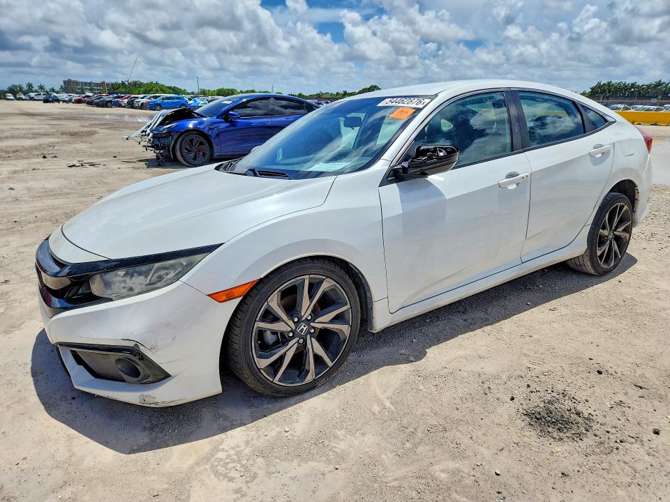54462876 :رقم المزاد ، 19XFC2F8XME003222 vin ، 2021 Honda Civic مزاد بيع