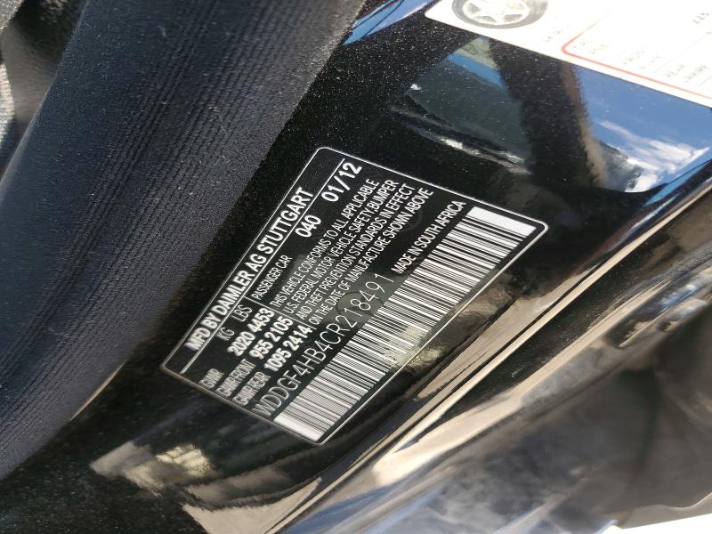 52060296 :رقم المزاد ، WDDGF4HB4CR218491 vin ، 2012 Mercedes-benz C مزاد بيع