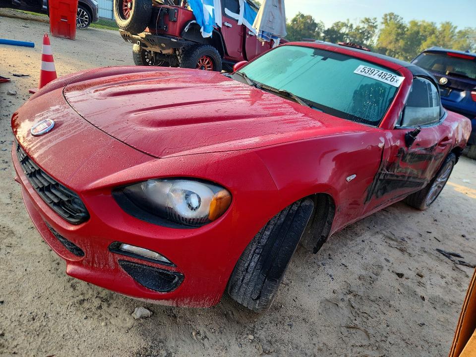 53974826 :رقم المزاد ، JC1NFAEK2J0136231 vin ، 2018 Fiat 124 Spider مزاد بيع