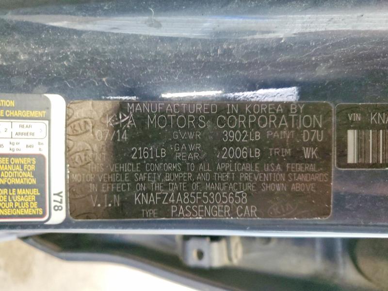 52498336 :رقم المزاد ، KNAFZ4A85F5305658 vin ، 2015 Kia Forte مزاد بيع