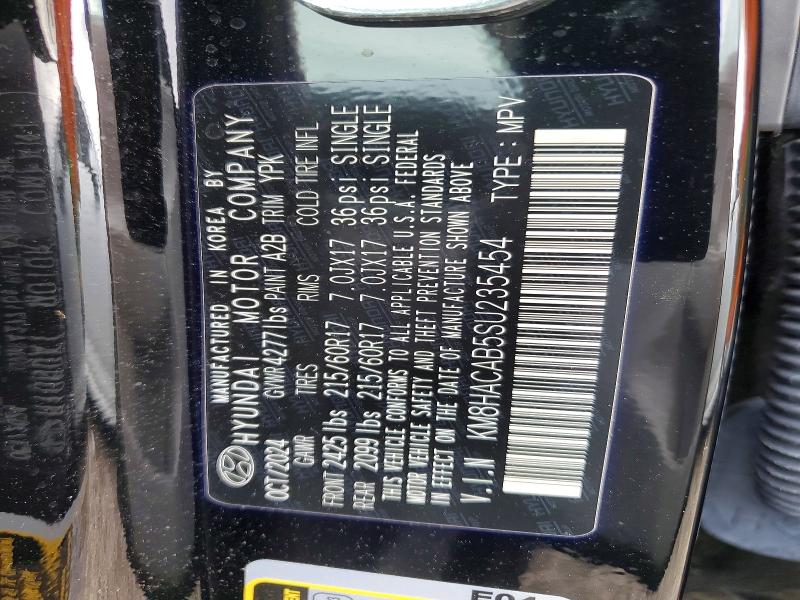 Продаж на аукціоні авто 2025 Hyundai Kona, vin: KM8HACAB5SU235454, номер лоту: 54046796