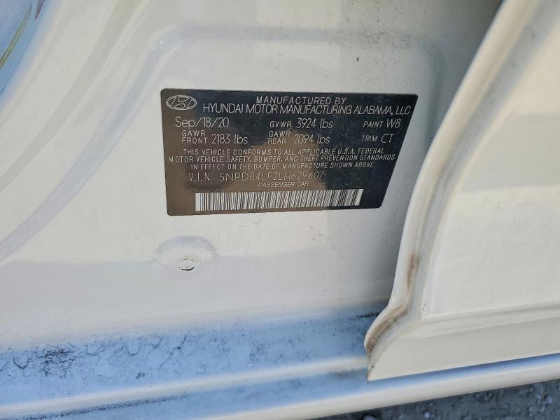 2020 Hyundai Elantra მანქანა იყიდება აუქციონზე, vin: 5NPD84LF2LH629607, აუქციონის ნომერი: 52241066