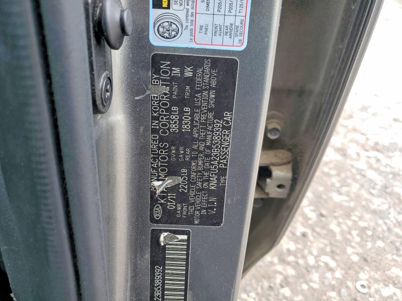 Продажа на аукционе авто 2011 Kia Forte, vin: KNAFU5A23B5389392, номер лота: 54253706