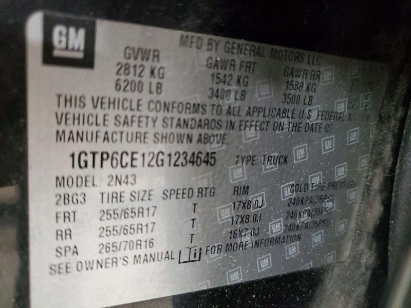Aukcja sprzedaży 2016 Gmc Canyon, vin: 1GTP6CE12G1234645, numer aukcji: 54117006