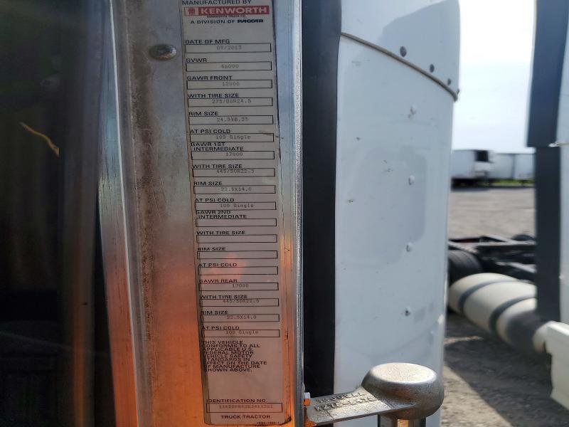 53061266 :رقم المزاد ، 1XKDDP8X2EJ411261 vin ، 2014 Kenworth T800 مزاد بيع
