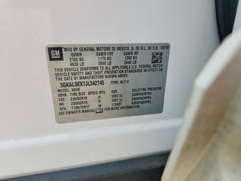 55502656 :رقم المزاد ، 3GKALSEX7JL342745 vin ، 2018 Gmc Terrain مزاد بيع