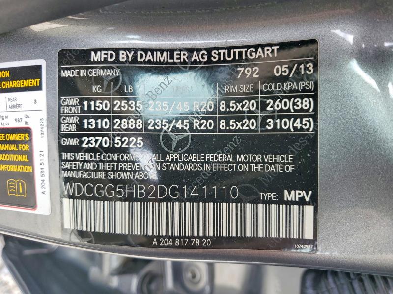 Aukcja sprzedaży 2013 Mercedes-benz Glk, vin: WDCGG5HB2DG141110, numer aukcji: 55116626