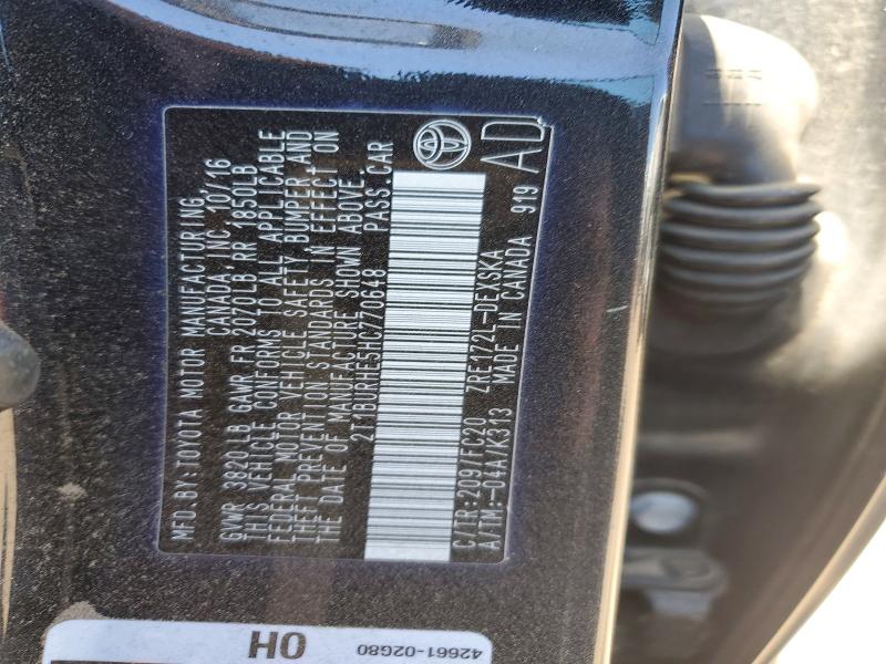 Продажа на аукционе авто 2017 Toyota Corolla, vin: 2T1BURHE5HC770648, номер лота: 53112246