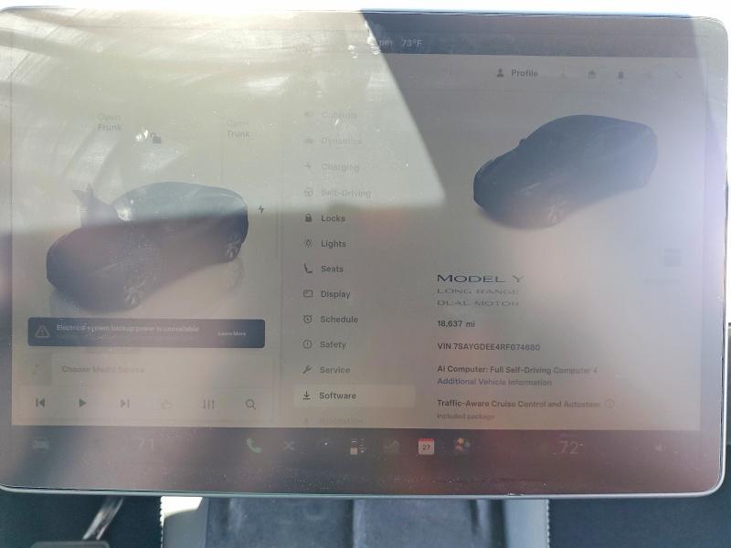 Aukcja sprzedaży 2024 Tesla Model Y, vin: 7SAYGDEE4RF074680, numer aukcji: 54871726