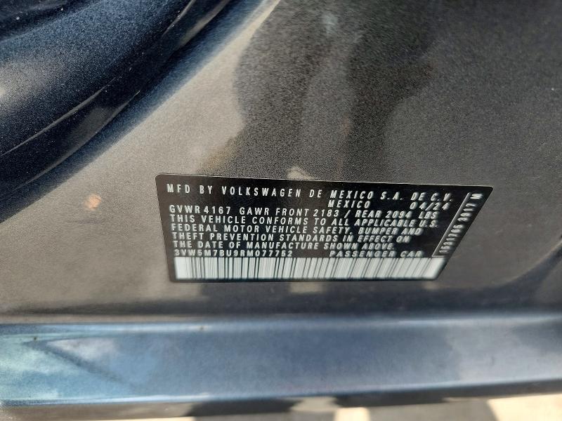 Продажа на аукционе авто 2024 Volkswagen Jetta, vin: 3VW5M7BU9RM077752, номер лота: 53834626