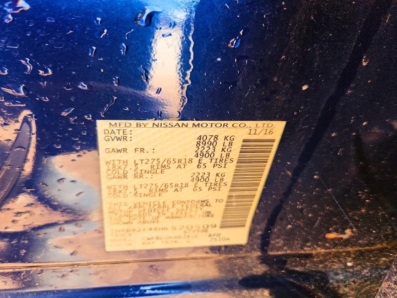 Aukcja sprzedaży 2017 Nissan Titan Xd, vin: 1N6BA1F44HN520509, numer aukcji: 51858346