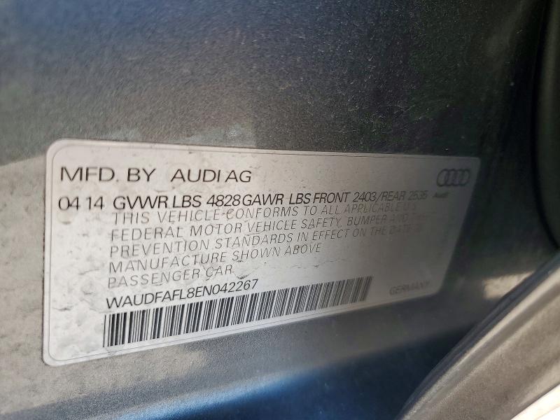 Aukcja sprzedaży 2014 Audi A4, vin: WAUDFAFL8EN042267, numer aukcji: 52067266