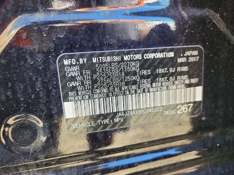 Продаж на аукціоні авто 2017 Mitsubishi Outlander, vin: JA4JZ4AX5HZ045322, номер лоту: 53773356