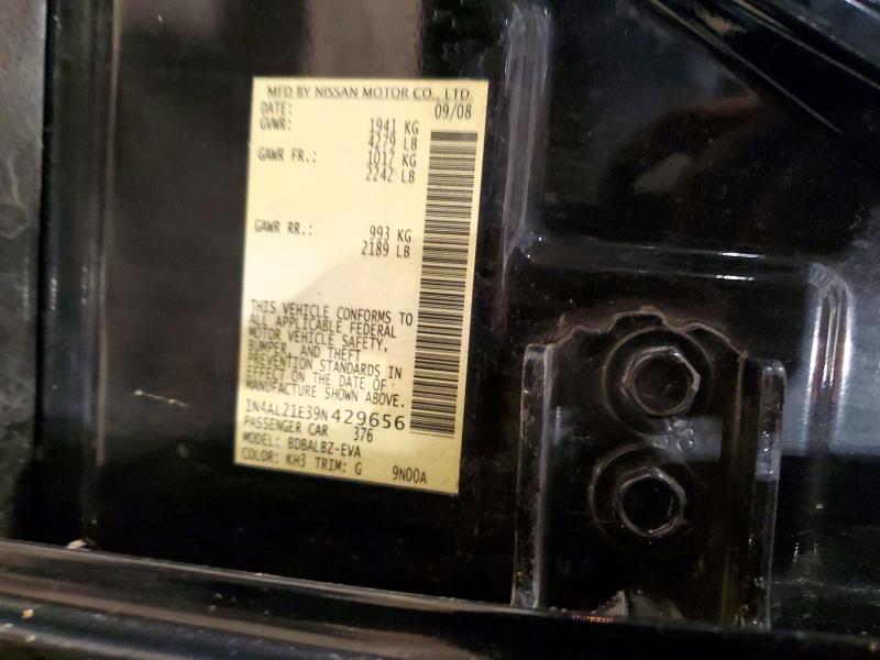 Aukcja sprzedaży 2009 Nissan Altima, vin: 1N4AL21E39N429656, numer aukcji: 55184796