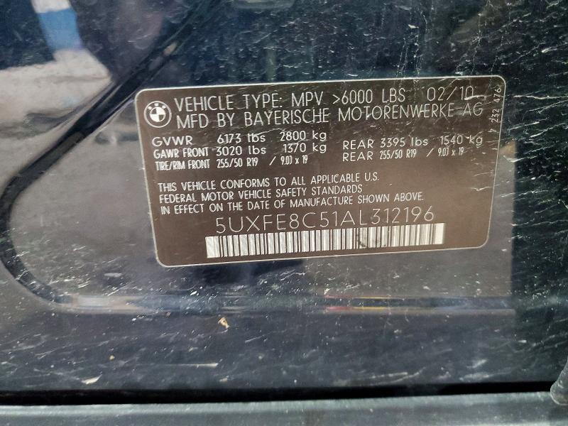 Aukcja sprzedaży 2010 Bmw X5, vin: 5UXFE8C51AL312196, numer aukcji: 52717096