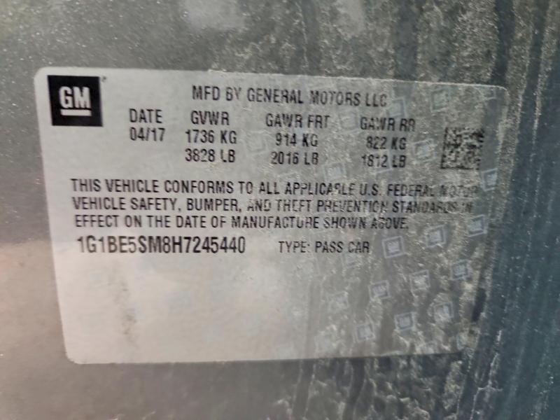53748426 :رقم المزاد ، 1G1BE5SM8H7245440 vin ، 2017 Chevrolet Cruze مزاد بيع