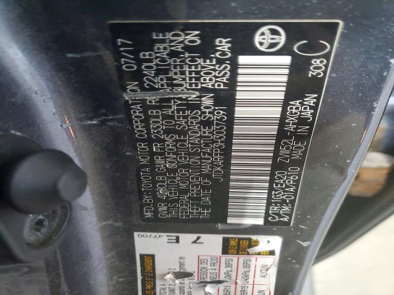 Продажа на аукционе авто 2017 Toyota Prius Prime, vin: JTDKARFP3H3037391, номер лота: 53160566