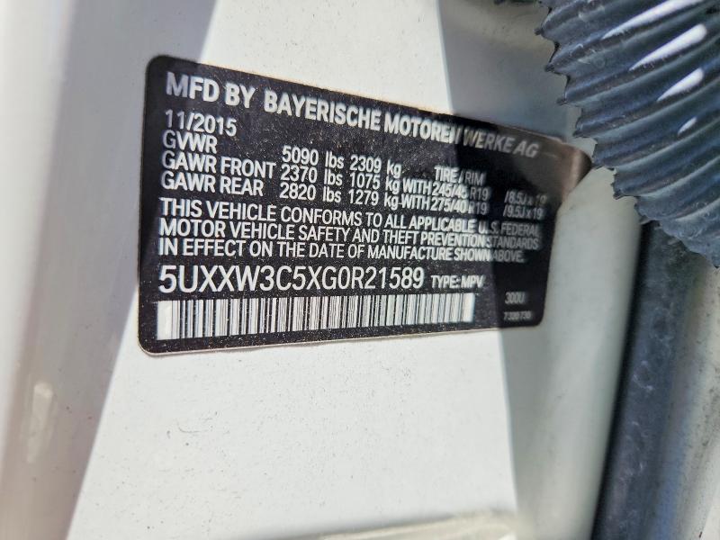 Продажа на аукционе авто 2016 Bmw X4, vin: 5UXXW3C5XG0R21589, номер лота: 54831756